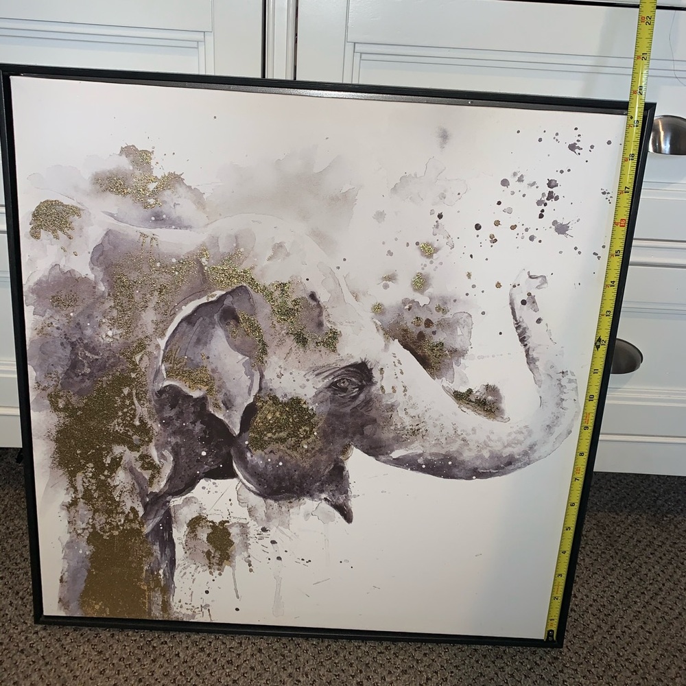 Elephant wall decor 20”x20”